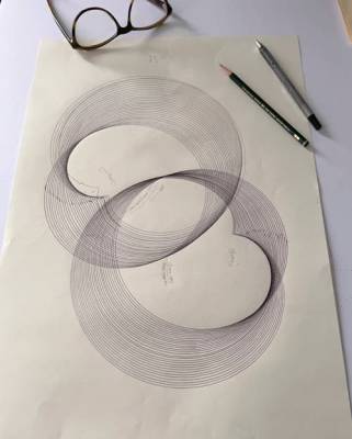 Cardioid sketches. Tighter sketches drawn at a reduced size.